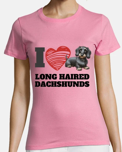 Tee-shirt teckel poil long