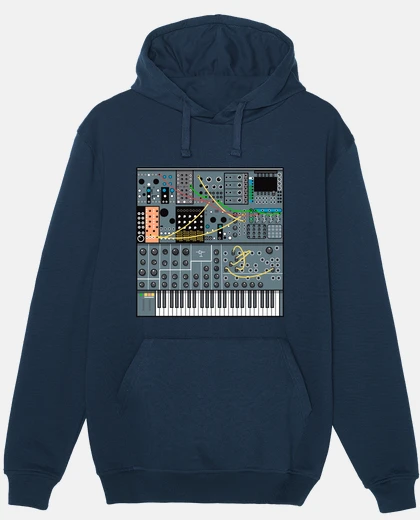 Sudadera Teclado Sintetizador Vintage Analógico