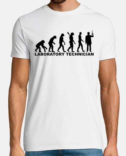 T-shirt tecnico di laboratorio evoluzione