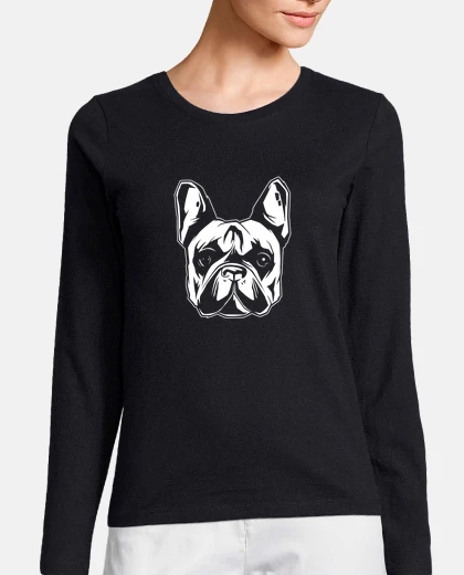 Tee-shirt tee shirt bouledogue francais retro fra