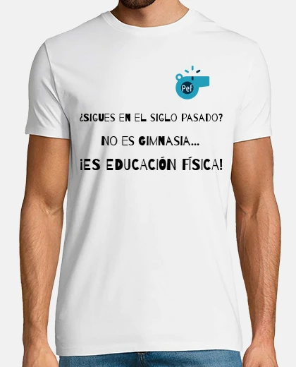 Tee-shirt tee shirt c&#39;est de l&#39;éducation physique avec lettre noire