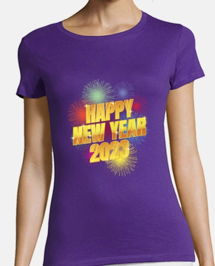 Tee-shirt tee shirt felmme violet et autres couleurs , bonne annee 2023 joyeux noel amour paix