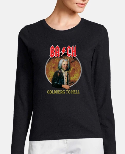 Tee-shirt Tee shirt femme, manche longue, noir