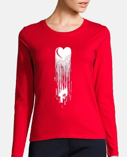 Tee-shirt Tee shirt femme, manche longue, rouge