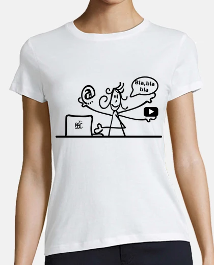 Tee-shirt Tee shirt femme, style baseball, blanc et bleu marine