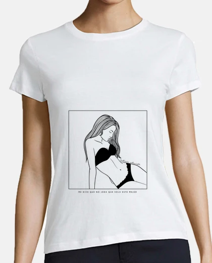 Tee-shirt Tee shirt femme, style baseball, blanc et bleu marine