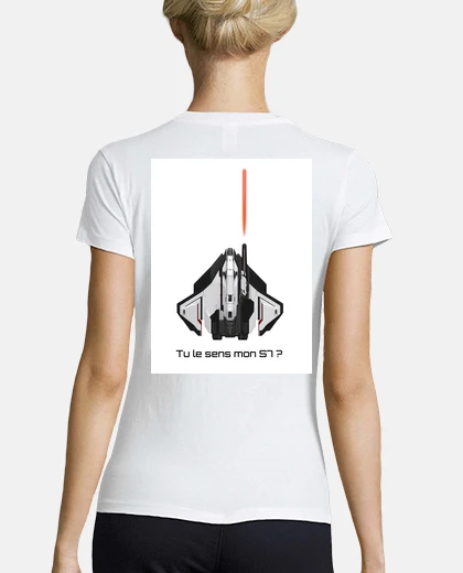 Tee-shirt Tee shirt femme, style baseball, blanc et rouge