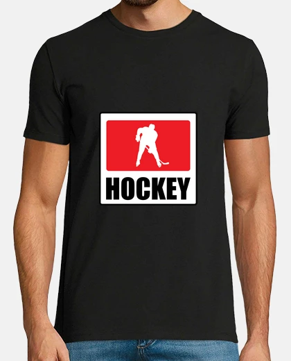 Tee-shirt Tee shirt Hockey homme, noir, qualité supérieure