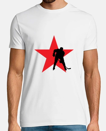 Tee-shirt Tee shirt homme Hockey, blanc, qualité supérieure