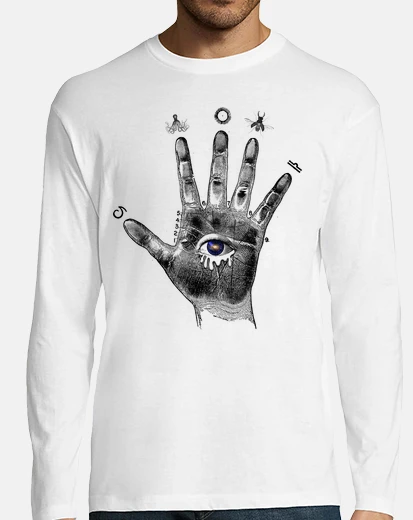 Tee-shirt Tee shirt homme, manche longue, blanc