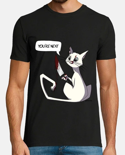 Tee-shirt tee shirt homme meurtrier blanc