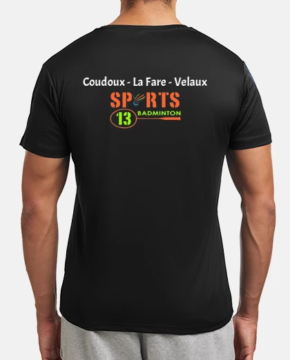 Tee-shirt Tee shirt homme, sport léger, noir logos et Coudoux Velaux La Fare