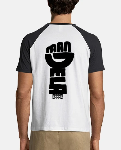 Tee-shirt Tee shirt homme, style baseball, blanc et bleu marine