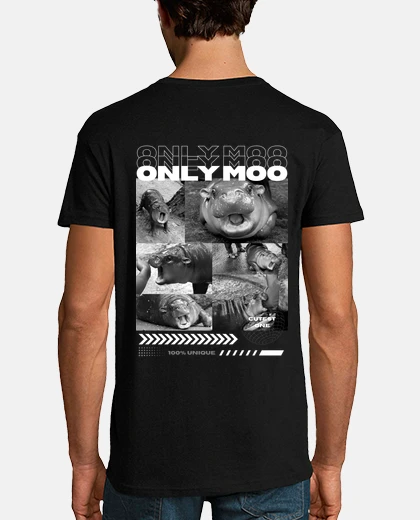 Tee-shirt tee shirt moo deng only moo