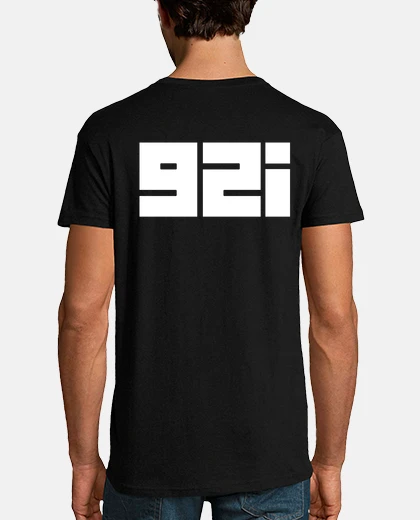 T-shirt tee shirt nera 92i, qualità superiore