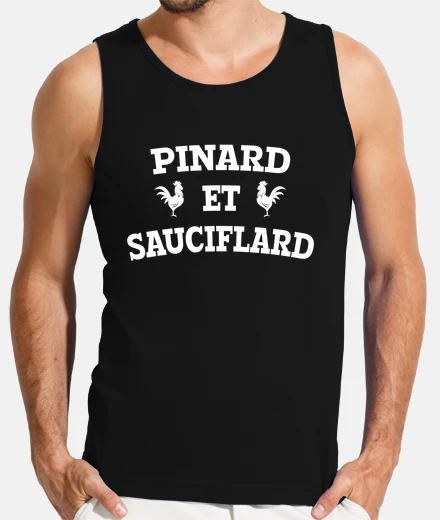 Tee-shirt tee shirt pinard and sauciflard
