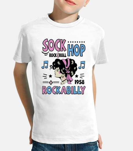 Vêtements tee-shirt retro rockabilly music années 1950 chaussettes rock and roll 1958