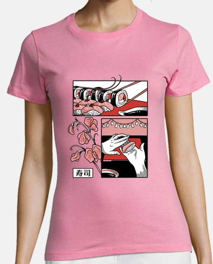 Tee-shirt tee-shirt shushi japonais