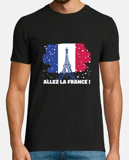Tee-shirt tee shirt supporter équipe de France JO