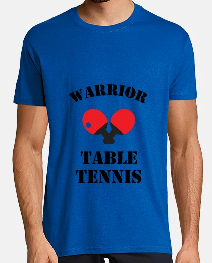 T-shirt tee shirt tavolo uomo-pong, blu reale, di alta qualità