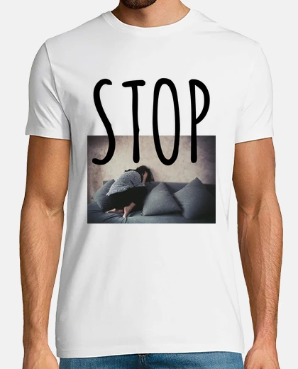 T-shirt tee shirt uomo donne maltrattate fermare la violenza contro le donne
