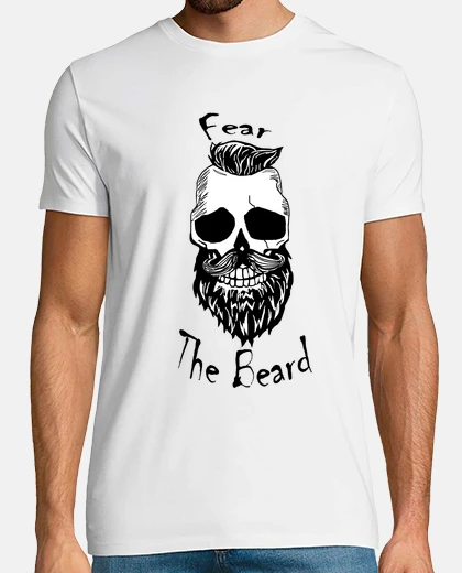 T-shirt tee shirt uomo, la paura della beard