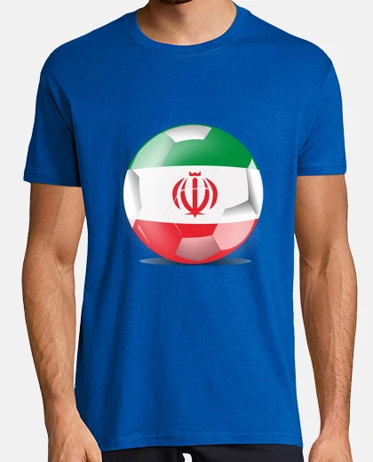 T-shirt tee shirt uomo maglia da tifoso e tifoso della squadra iraniana al mondiale 2022 gruppo b
