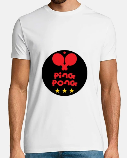 T-shirt tee shirt uomo tennis da tavolo, bianco, di alta qualità
