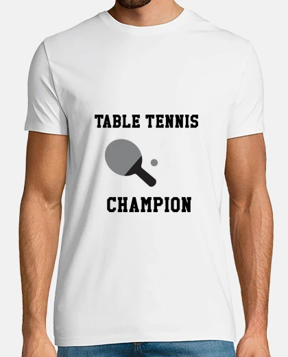 T-shirt tee shirt uomo tennis da tavolo, bianco, di alta qualità