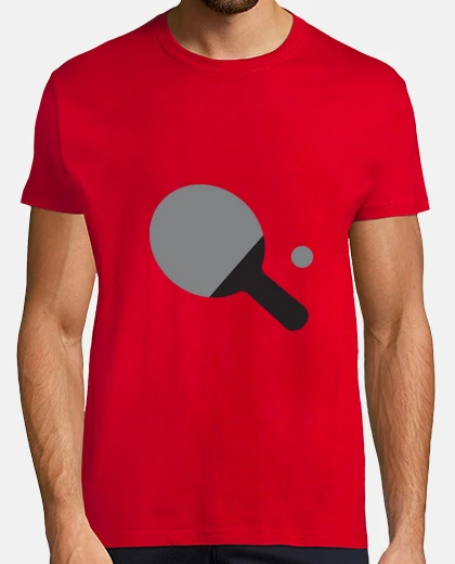 T-shirt tee shirt uomo tennis da tavolo, rosso, di alta qualità