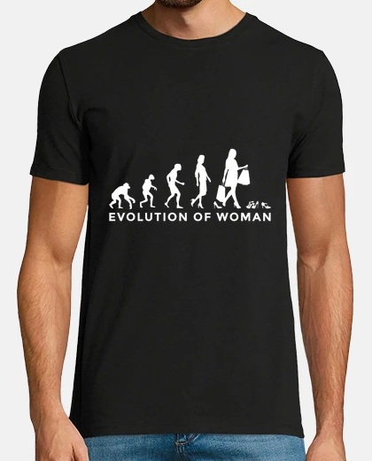 T-shirt tee shirt uomo umoristica, evoluzione dell&#39;umorismo femminile di beauf