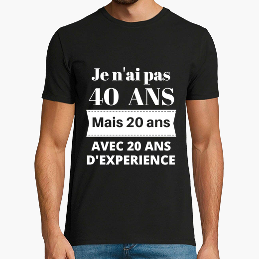 Tee Shirt Anniversaire 40 Ans Tostadora