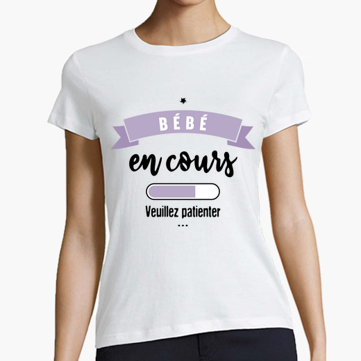 Tee Shirt Bebe En Cours Veuillez Patienter Tostadora