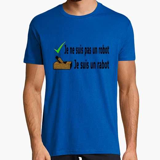 Teeshirt je ne suis pas un robot je suis... tostadora