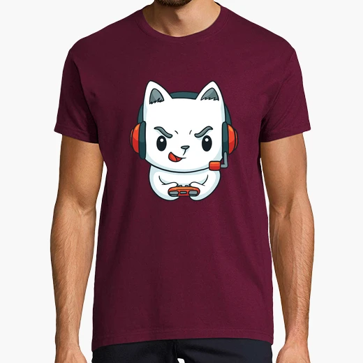 Tee Shirt T Shirt Chaton Gamer Tostadora