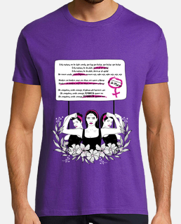 tee shirt bella ciao féministe violet