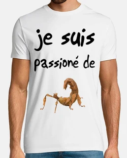 tee shirt blanc je suis passioné de phasme
