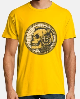 tee shirt dj skull