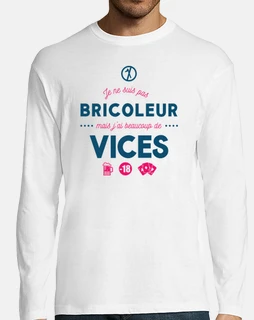 Tee shirt homme, manche longue, blanc