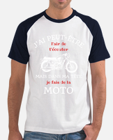 T-Shirt motard homme humour j'aime (quand) ma femme (me laisse faire un  tour de moto) : : Produits Handmade