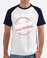 T-shirt homme je bois medoc humour drôle et humoristique.