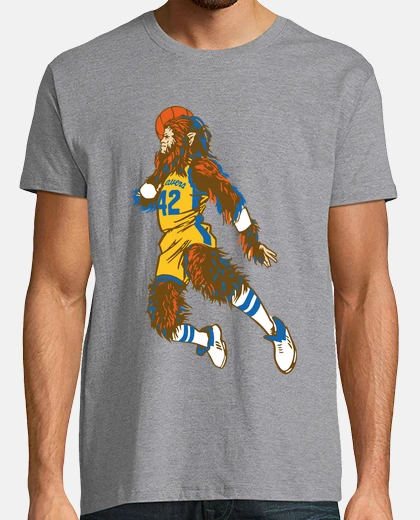 Camiseta Teen Wolf Hombre Lobo Película Baloncesto Basket Retro 80