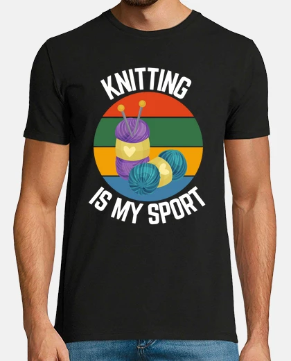 Camiseta tejer es mi deporte fanáticos de las te