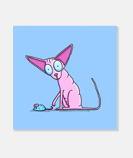 Stampa tela pussy calva