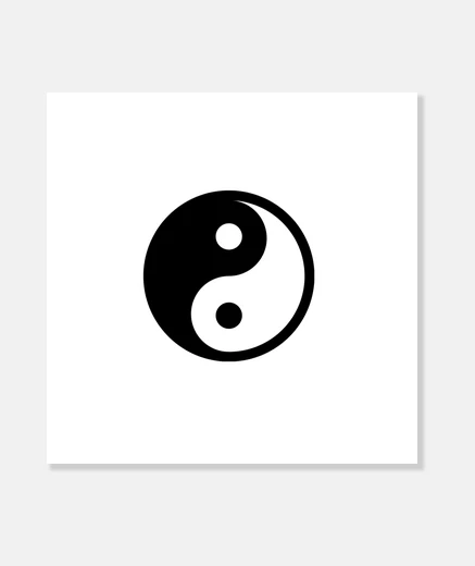 Stampa tela ying yang