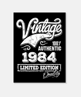 tela vintage 1984 idea regalo compleanno edizione limitata