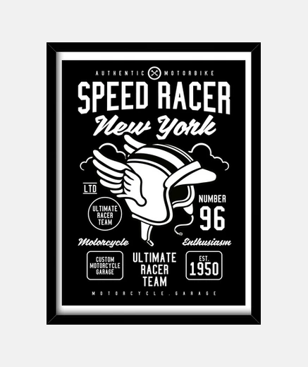 Quadro telaio bikers new york anni &#39;90 vintage casco 1996 motorcycles motociclista usa
