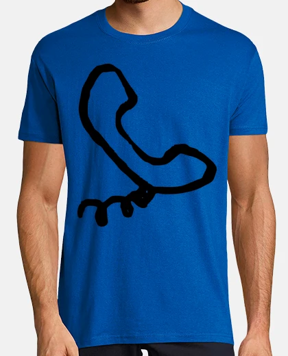 T-shirt telefono vintage retrò microtelefono di