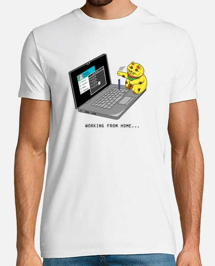 T-shirt telelavoro, lavoro da home