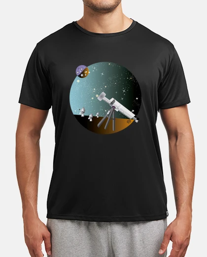 T-shirt telescopi per l&#39;universo